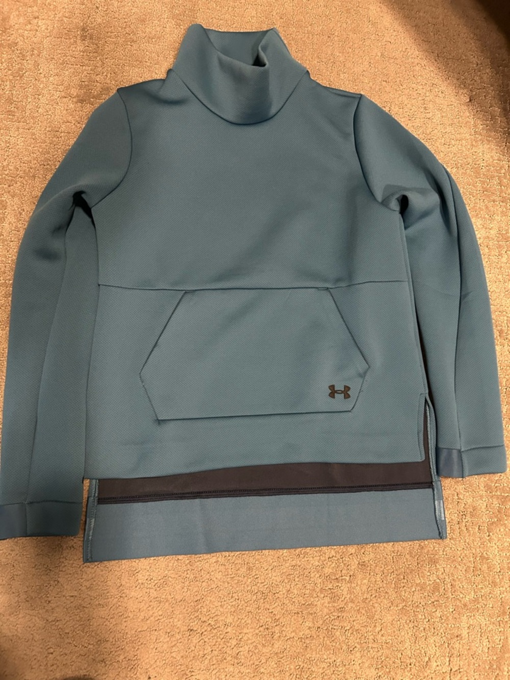 Under Armour Women's Slate Blue Funnel Neck Pullover - Picture 2 of 3